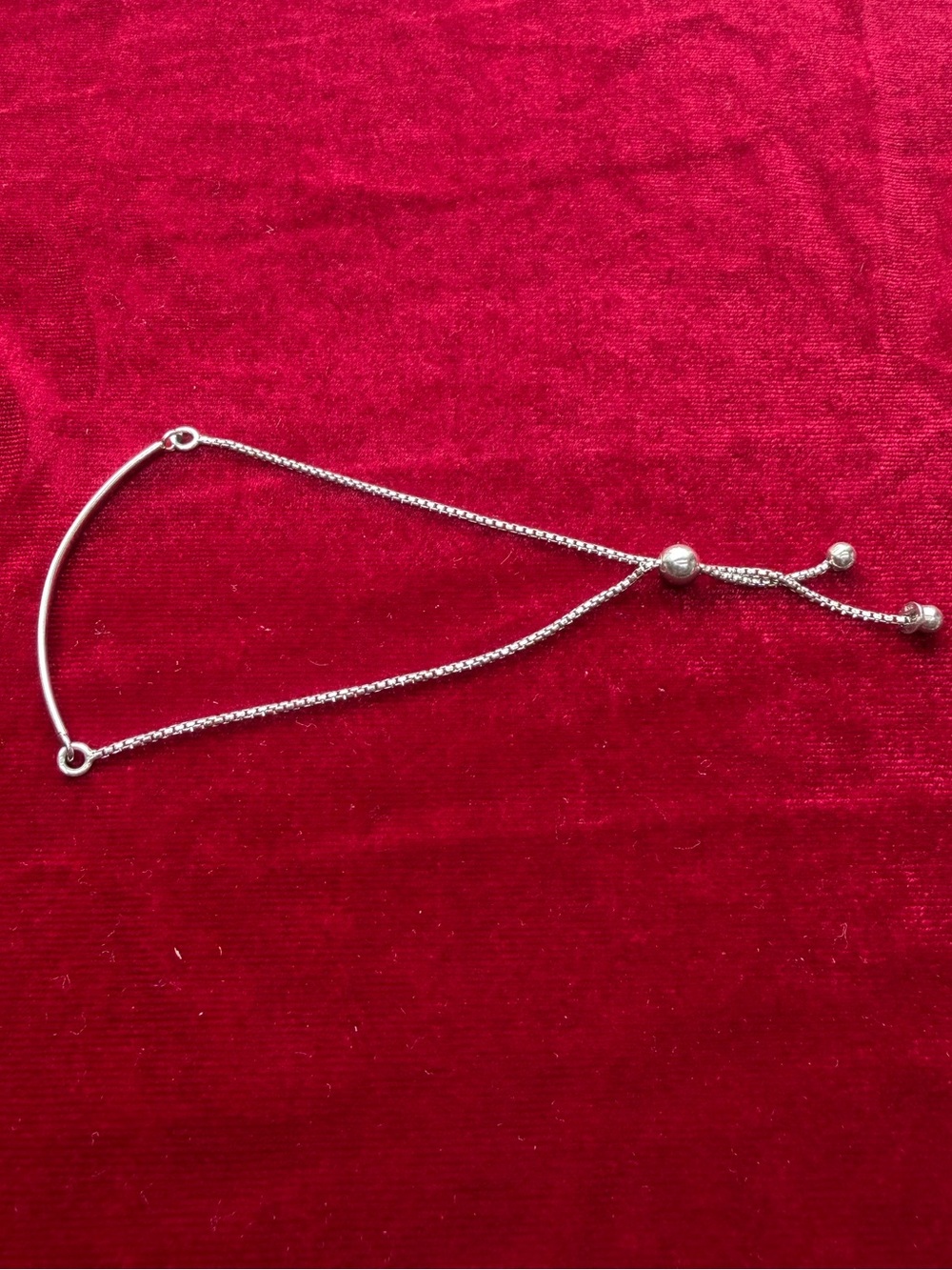 Vintage 925 Sterling Silver Slide Adjustable Bracelet